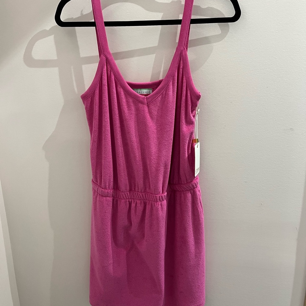 PJ Salvage Terry Cloth Pink Mini Dress